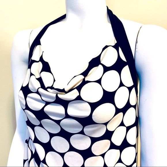 BCX Black and White Halter Top - Picture 2 of 6